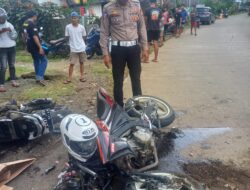 Satlantas Polres Gowa Lakukan Olah TKP Kecelakaan Maut di Dusun Gangang Baku Desa Tanah Karaeng