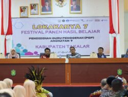 Pj Bupati Takalar membuka acara Lokakarya 7 festival panen hasil belajar pendidikan Guru Penggerak angkatan 9