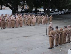 Apel Pagi Gabungan Pemkab Wajo Dihadiri PJ. Bupati WajoKamis,