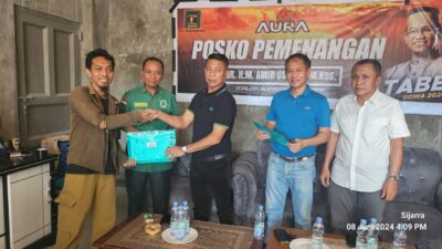 Tim Induk Pemenangan AURA Resmikan Posko Pemenangan AURA di Kecamatan Barombong