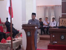 Hadiri Rapat Paripurna DPRD, Pj. Bupati Tandatangani Persetujuan bersama Ranperda tentang APBD Perubahan TA. 2024