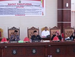 Hadiri Rapat Paripurna DPRD, Pj. Bupati Tandatangani Persetujuan bersama Ranperda tentang APBD Perubahan TA. 2024