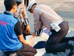 Satlantas Polres Gresik Gelar Apel Pagi dan Pelatihan Pertolongan Pertama Gawat Darurat (PPGD) Bersama Rumah Sakit Petrokimia Gresik