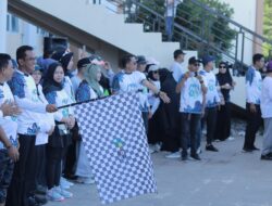 Ratusan Peserta ikuti Pawai Jalan Sehat, pada Peringatan HKN ke-60 Tingkat Kab. Takalar