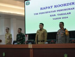 Buka Rapat Koordinasi TPPS Tingkat Kab. Takalar, Pj. Bupati minta Kepada OPD-OPD Lakukan Aksi dalam Percepatan Penurunan Stunting