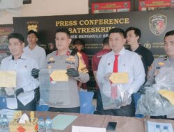 Polres Bengkulu selatan menggelar press Release pengungkapan dua kasus