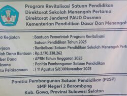 Diduga Tim Teknik Hanya Nama Di SMPN 2 Barombong Kab. Gowa Menuai Kritik Akibat Penyimpangan Standar Teknis”