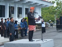 Wakil Bupati Bengkulu Selatan Bertindak Sebagai Inspektur Upacara Peringatan Hari Ulang Tahun ke-57 Provinsi Bengkulu.