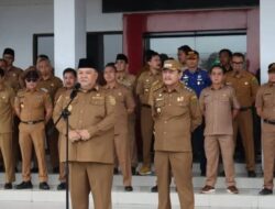 Bupati Bengkulu Selatan Bersama Wakil Bupati Mengikuti Apel Perdana Tahun 2026.
