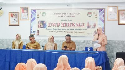 Ibu Bupati Gowa DrHj. Sitti Husniah Talenrang, S.E, M.M Mengapresiasi Kepedulian Darma Wanita Persatuan Kab. Gowa